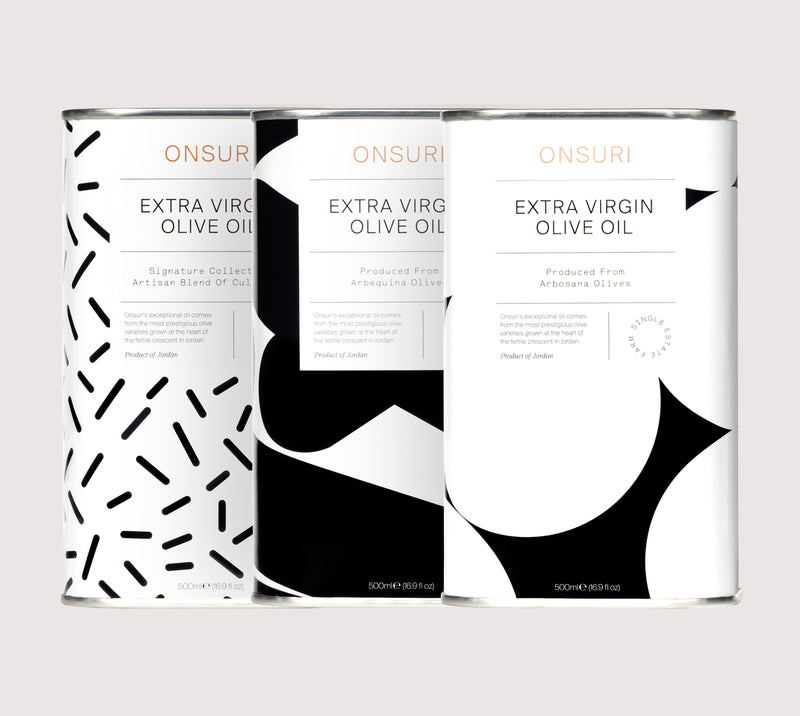 Taster Set EVOO - 3 x 500ml (1.5L)  Polyphenols: >1000 - 1269 mg/kg