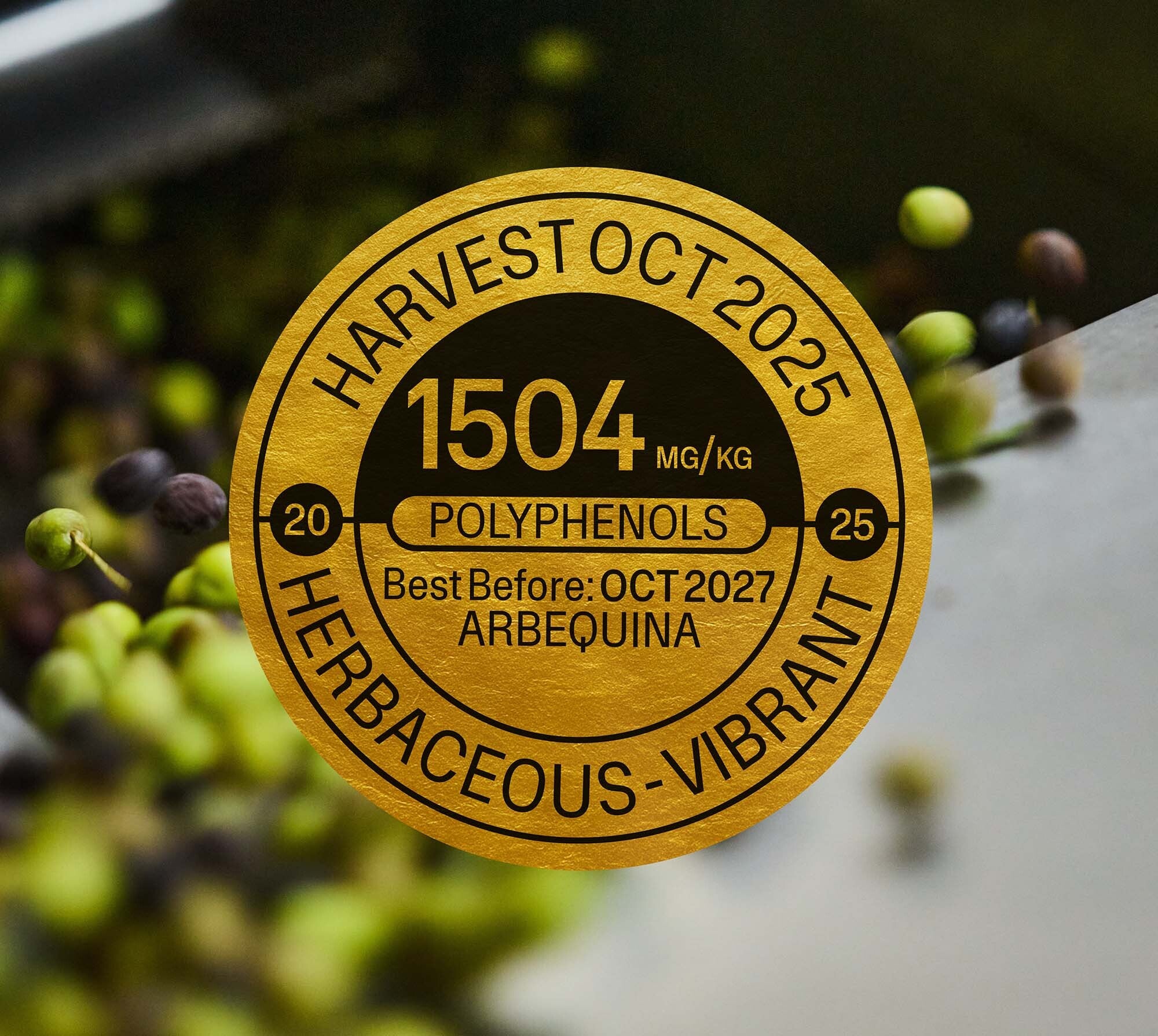 Latest 2025/26: Arbequina EVOO - 500ml Polyphenols: 1504.42 mg/kg (PREORDER)