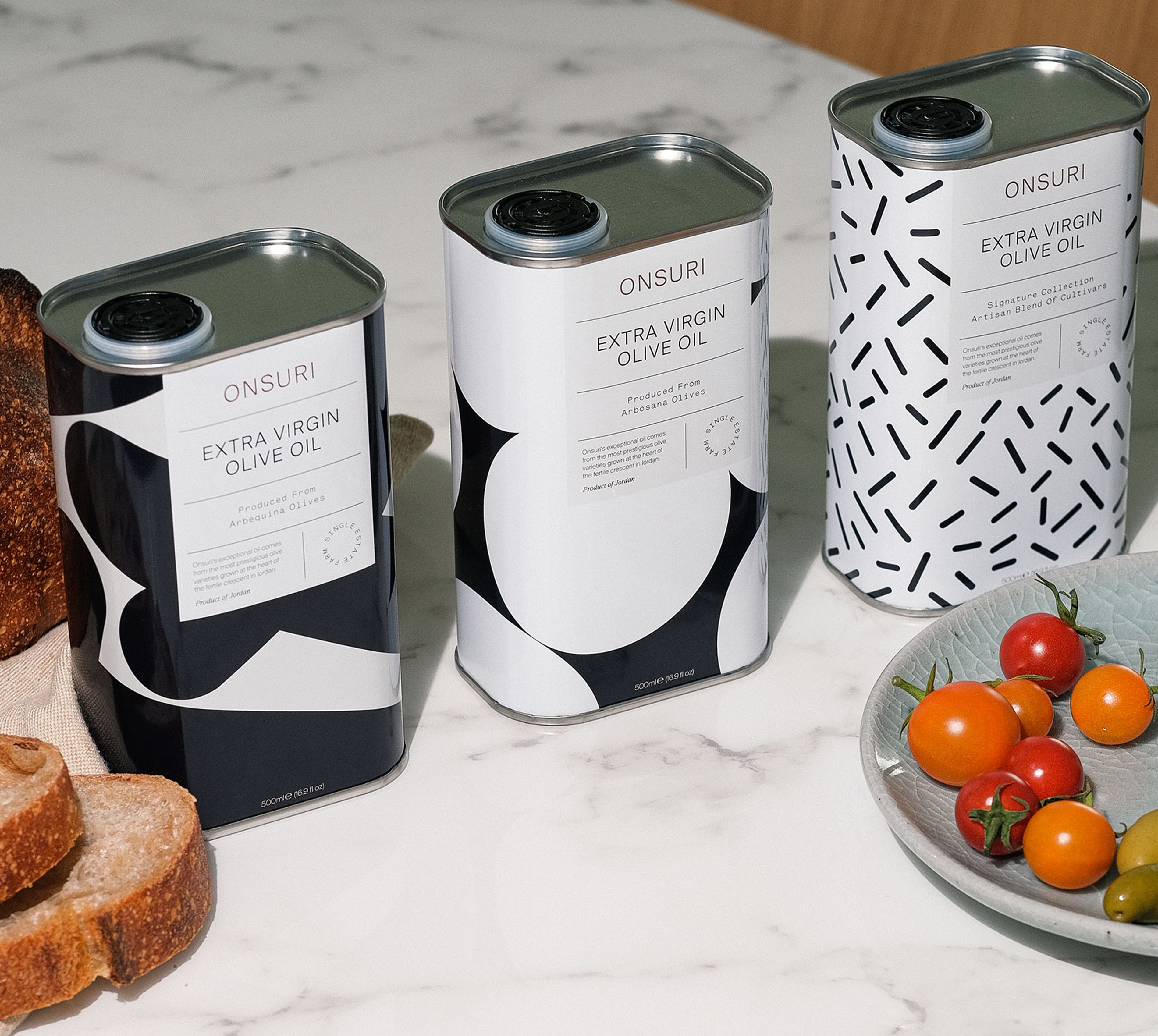 Taster Set EVOO - 3 x 500ml (1.5L)  Polyphenols: >1000 - 1269 mg/kg