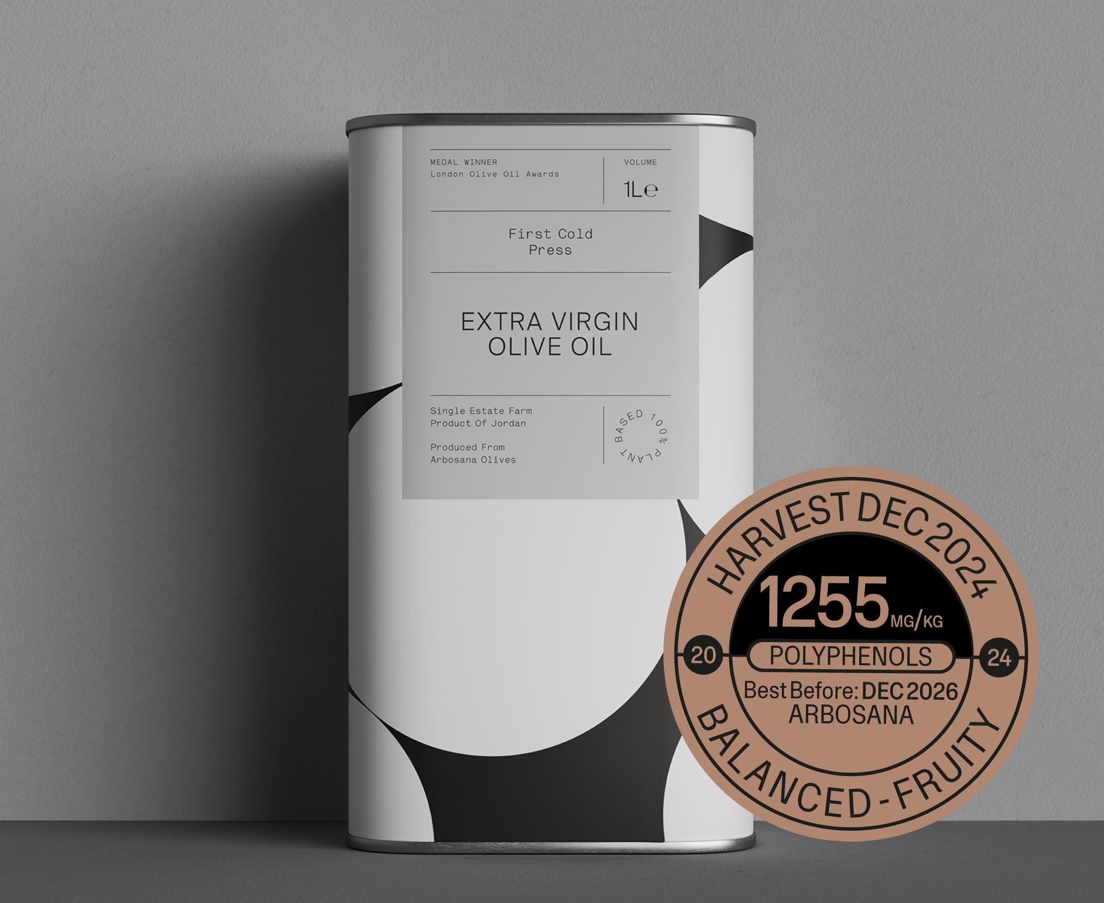 Arbosana EVOO – 1L Best Value Format (2 x 500ml) | 2024/25 Harvest | 1255 mg/kg Polyphenols