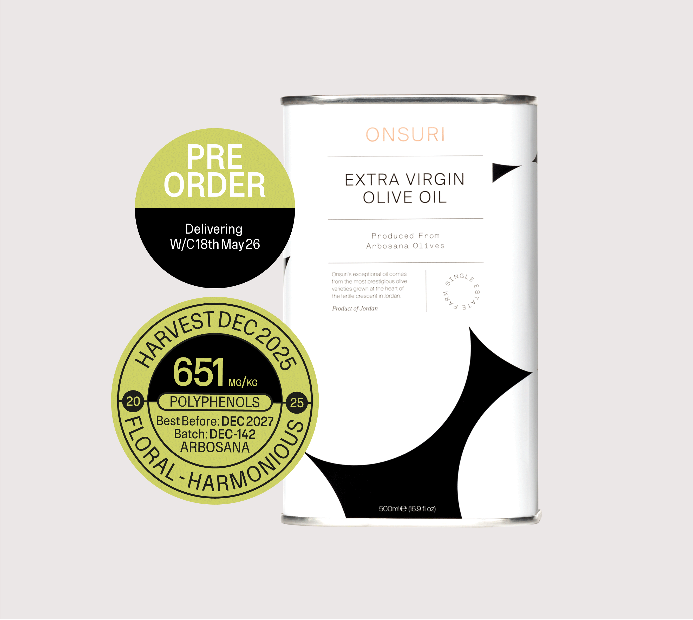 Arbosana EVOO 500ml Tin | ONSURI