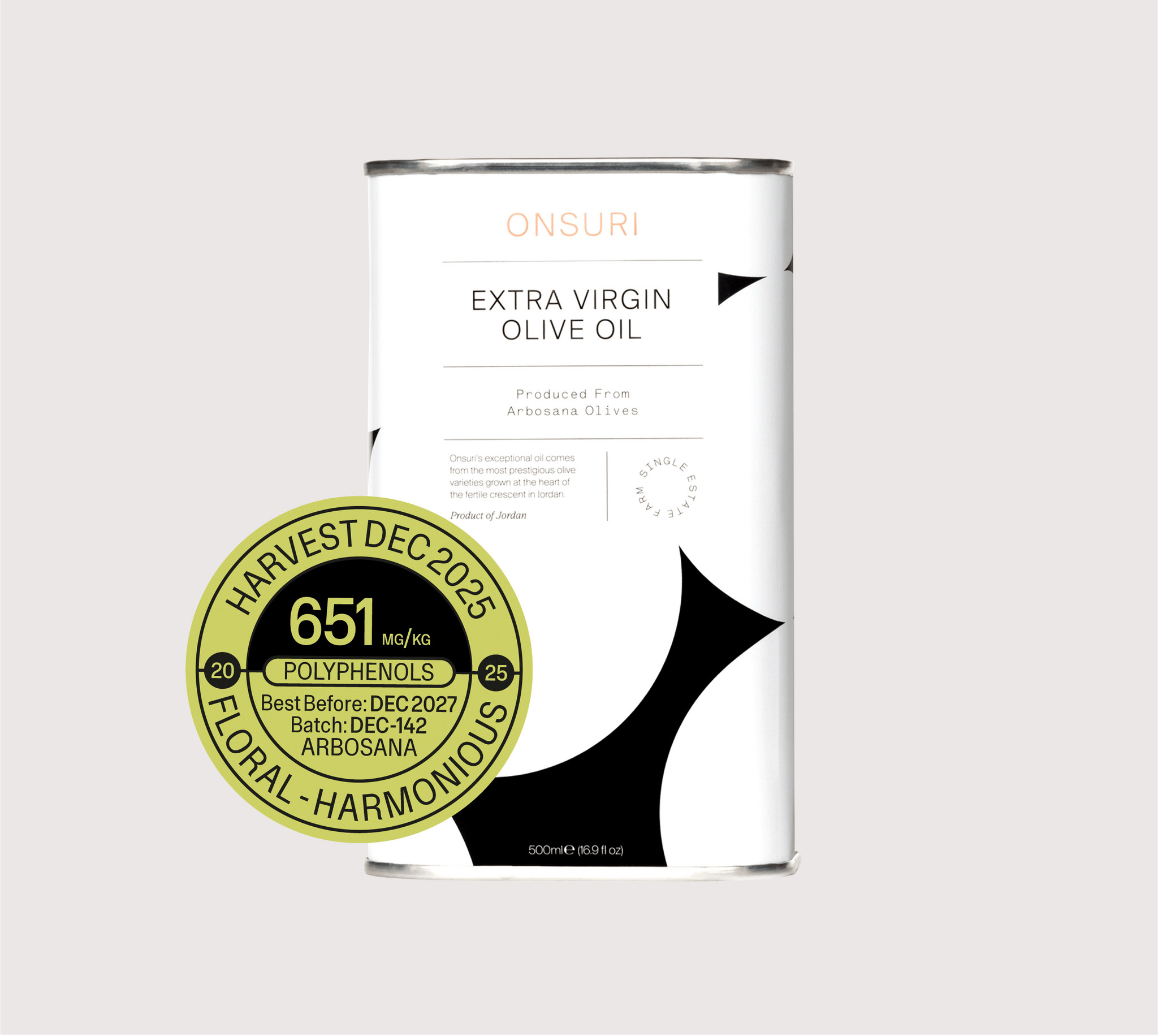 Arbosana EVOO 500ml Tin | ONSURI Arbosana EVOO 500ml Tin | ONSURI