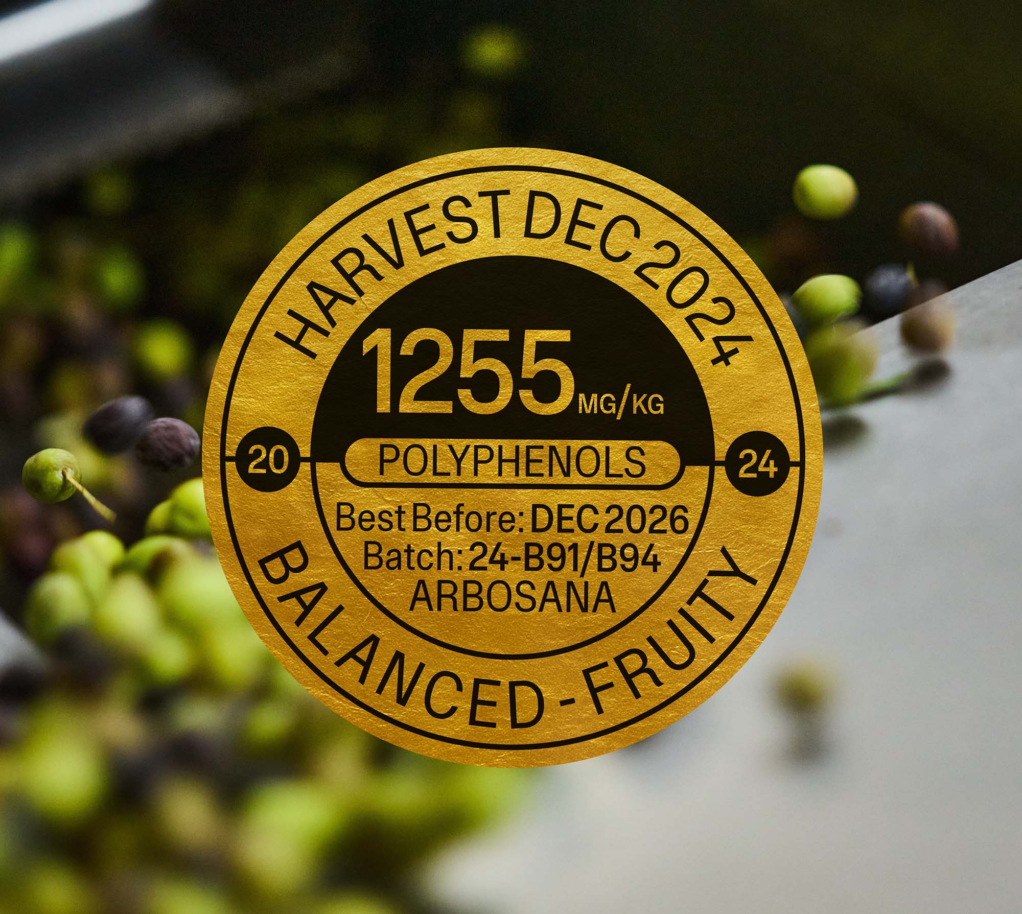 Arbosana EVOO – 1L Best Value Format (2 x 500ml) | 2024/25 Harvest | 1255 mg/kg Polyphenols