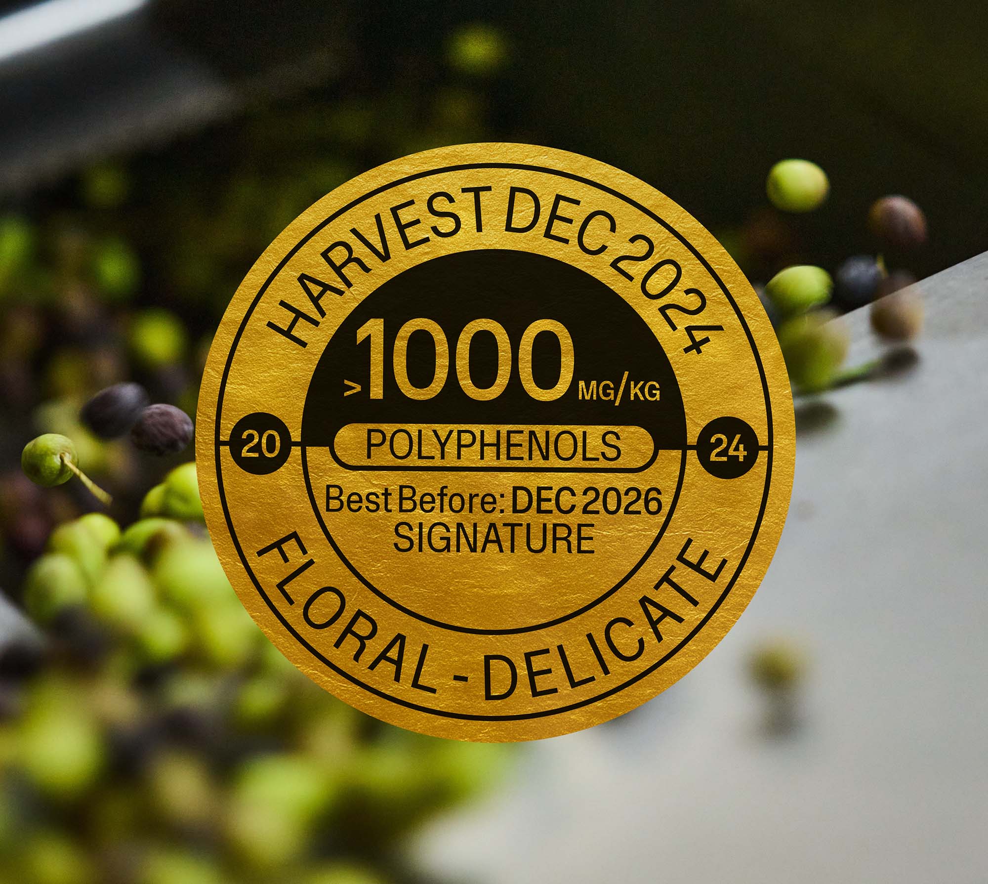 Latest 2024/25 Signature EVOO - 16.9  fl oz (500ml) Polyphenols: >1000 mg/kg